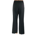 Ann Taylor  Women's Black Wide Flared Bootcut Mid Rise Trousers Dress Pants Sz 4 Photo 2