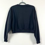 Def Leppard  Black Graphic Cropped Sweatshirt Photo 2