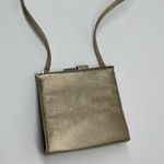 Nine West Small Gold Shoulder Bag Silver Metal Frame Purse Photo 2