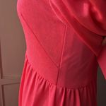 Vintage• EUC•1970’s Neon Pink Shimmer Dress•sz S/4/6 Photo 7