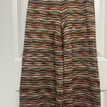 Free People Wide Leg Knit Pants Multicolor Metallic XS Photo 0