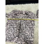 Victoria's Secret LOVE Print Pajama Set Long Sleeve Top Shorts Pink Black M Photo 8