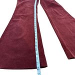 J Brand  Ali High Rise Merlot maroon Patch Pocket Flare‎ Corduroy Bell Bottom 25 Photo 7