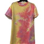 Elodie  Women Multicolor Tie Dye T Shirt Stretch Dress Size Small Photo 0