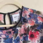 MISA Los Angeles MISA LA Meadow Pleated Juliana Midi Dress Long Sleeve Floral Photo 5