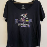 Disney Parks Tshirt Women Large Mickey's Not So Scary Halloween Party 2019 Black Photo 0