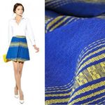 Alice + Olivia  Russo Skirt, Blue/ Yellow Size 12 Retail $275 Photo 1
