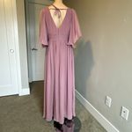 Azazie  Temeka Vintage Mauve A-Line Ruched Chiffon Dress Photo 11