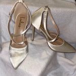 Lulus NWOB Satin Pointed-Toe Elegant Cream Women's Pumps Size 10 Photo 2