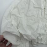 Young Fabulous and Broke Linen Blend Puff Sleeve Top Smocked Size Medium Boho Photo 4