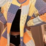 Talbots vintage  patchwork multicolor cardigan Photo 4