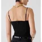 J.Crew NWT Sweetheart Bustier Top in Drapey Crepe size 4 in Black Photo 1