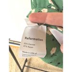 Reformation Brandi Kelly Green Floral Summer Crop Top Smocked Festival Photo 7