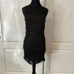 Lucy in the Sky BLACK MESH SILVER GLITTER PARTY DRESS Photo 1