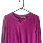 LOGO By Lori Goldstein LOGO‎ Lounge Women's Size Medium Purple Pink Guaze Long Sleeve Comfort Top Photo 1