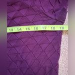 Modcloth Pointelle Knit Women's Magenta Short Sleeve Button Neck Size Large Photo 5