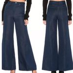 Free People  We The Free Linen Blend Super Hi Rise Wide Leg Denim Jeans Sz 24 🧡🎀 Photo 2