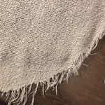 Free People  Tan Crew Neck Sweater with Intricate Knit Pattern Photo 8