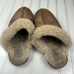 UGG  Disquette Chestnut Suede Shearling Unisex Men’s Women’s Slippers Size 8.5 Photo 4