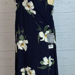 Olivia Grey Navy Maxi Floral Dress Size Large juniors Photo 7