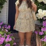 Reformation  | NWOT Valetta Floral Two-Piece Mini Skirt & Top Set, Yasmeen Yellow Photo 0