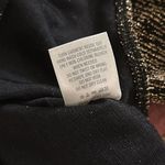 Sadie Front Twist VNeck Glitter Knit Lurex Bodysuit Gold Size L Photo 9