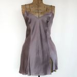 Victoria's Secret victoria’s secret vintage from the 90’s grey purple 100% silk slip dress Photo 6