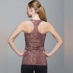 Lululemon cool racerback tank Snake Print berry women’s size 2 Photo 1