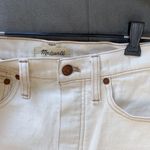 Madewell slim demi boot cut jean in off-white cream size 24 0 2 Photo 3