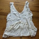 White tank top blouse Size M Photo 2