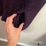 Whistles London Knit Sweater Cardigan Lambswool Cashmere Angora blend Purple Size L Photo 3