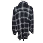 Matilda Jane Good Hart Black and White Plaid Button Down Tunic Shirt Size Small Photo 2