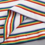 SheIn Rainbow Striped Sleeveless Ribbed Knit Mini Dress Size XL Photo 13