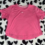 Nike Pink Crop Relaxed T-Shirt Photo 0