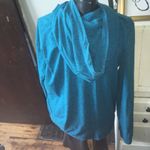 American Eagle extreme flex hooded teal L long sleeve shirt Blue Size L Photo 1