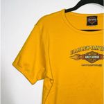 Harley Davidson Tee 2005 Texas Graphic 100% Cotton Mustard Yellow Photo 3