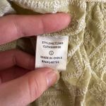 Lalavon Embroidered‎ Sage Green Lace Trim Peplum Tank Top Size Large Photo 6