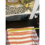 Athleta Striped Skirt Size M Orange White Stretch Casual Activewear Photo 7