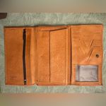 Valentino wallet saddler vintage leather Made in Italy tri fold long Photo 4