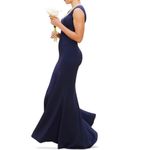 Dress the Population NWOT  Midnight Blue Monroe Side Slit Gown sz M Photo 2