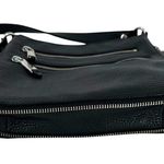 Cole Haan Black Pebbled Leather Expandable Crossbody Bag Handbag Photo 3