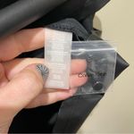 Calvin Klein  Pleated Faux Leather Sleeveless Top Black Women’s Size Medium Photo 9