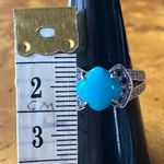 Sleeping Beauty Turquoise Tanzanite Sterling Silver Ring Size 8 Blue Photo 7