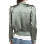 Nordstrom Hinge by Olive Green Satin Moto Jacket Size XS Photo 1