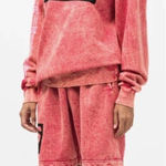 VANS x Vault Aries Sweatshort Maroon Tie Dye Women's Size Small Red Photo 0