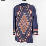 Billabong  Blue Pocket Collared Open Winter Solstice Sweater Size Small FLAWED Photo 3