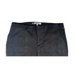Jennifer Lopez NEW  Black Snake Embossed Cropped Ankle Career Pants Stretch Sz 6 Photo 1
