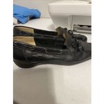 Sesto Meucci Italy Women's Loafer Size 7.5 Black Leather Slip On Shoe Tassels Photo 3