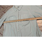 Croft & Barrow  Womens Plus 2X Striped Roll Tab Sleeve Collared Button Down Shirt Photo 4