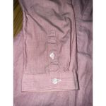 LL‎ Bean Womens Pink White Long Sleeve Ruffle Shirt Large Red Size 12 Photo 2